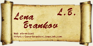 Lena Brankov vizit kartica